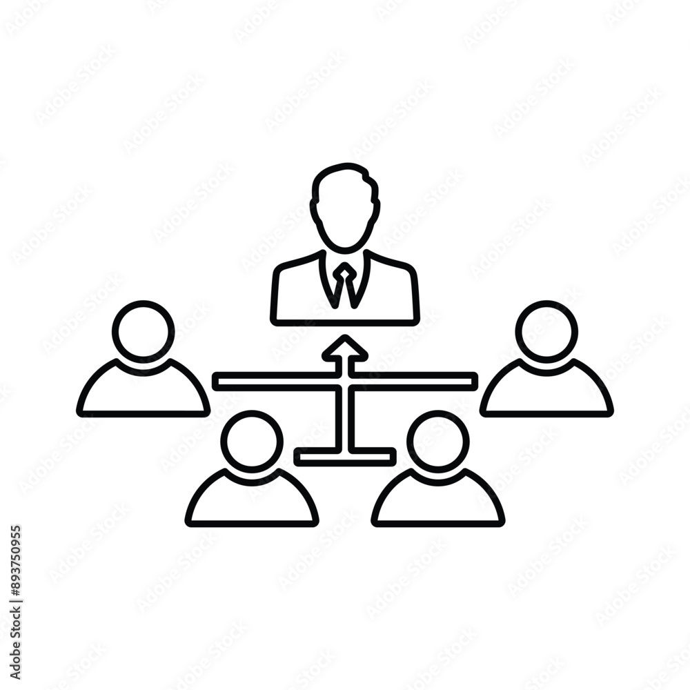 Hierarchy icon. Outline Vector. Hierarchy icon. Outline Vector.