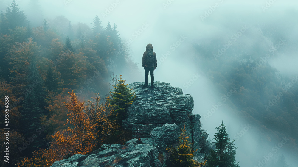 person in the fog person in the fog