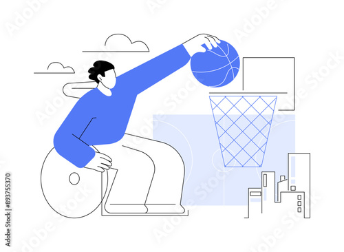 Training facility isolated cartoon vector illustrations.