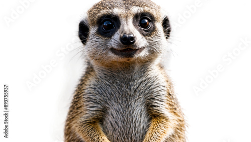 Meerkat isolated on white