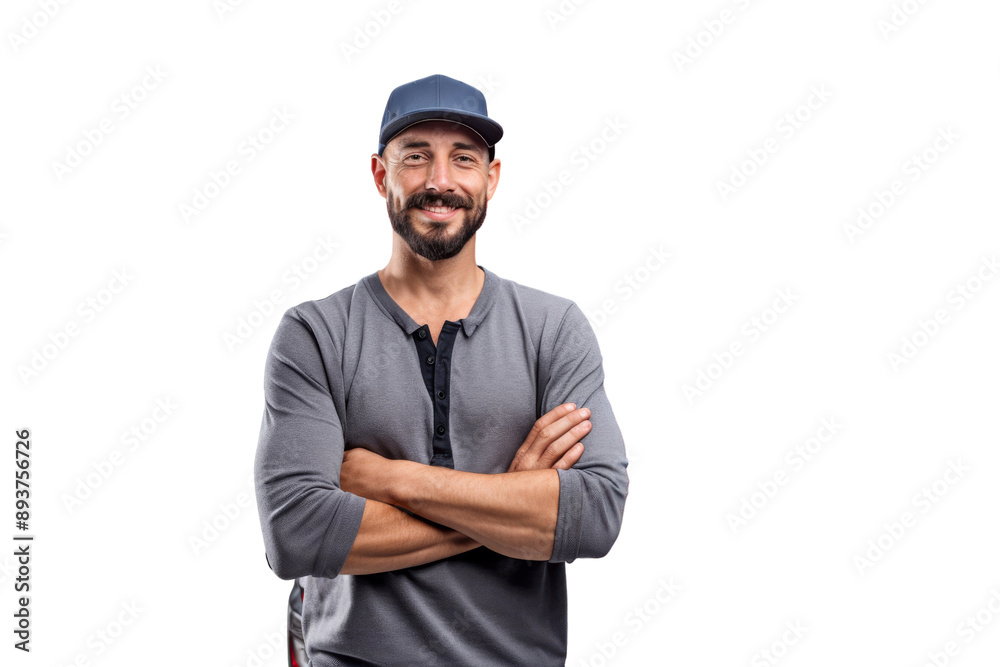 Queer man in business attire holding a laptop and smiling Isolated on white background Queer man in business attire holding a laptop and smiling Isolated on white background