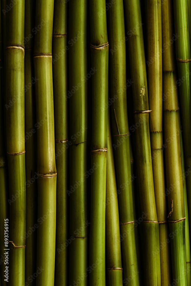 Green bamboo, fence. Vertical seamless pattern for backgrounds, wallpapers and backdrops in Asian style. Green bamboo, fence. Vertical seamless pattern for backgrounds, wallpapers and backdrops in Asian style.