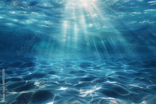 Sunlight Rays Underwater