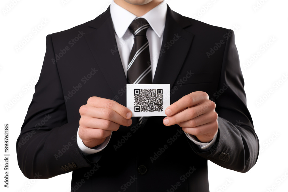 Manager in formal attire scanning a parcel's barcode Isolated on white background Manager in formal attire scanning a parcel's barcode Isolated on white background