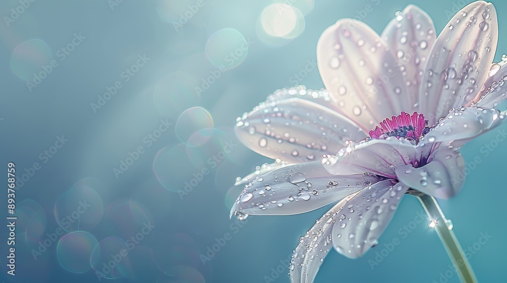 DewKissed Elegance Stunning Macro Shot of a Delicate Flower Capturing Nature's Grace and Serenity DewKissed Elegance Stunning Macro Shot of a Delicate Flower Capturing Nature's Grace and Serenity