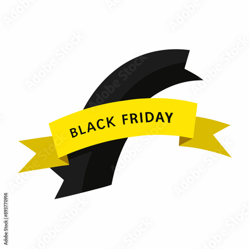 Black Friday shopping vector illustration with vibrant colors and exciting designs highlighting exclusive deals and offers.