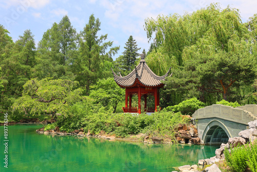 Chinese garden of Montreal botanical garden is considered to be one of the most important botanical gardens in the world due to the extent of its collections