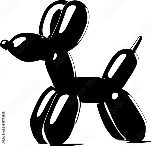 Playful Balloon Dog Design Element, Balloon Dog, High-Quality Balloon Dog Design, Unique and Detailed Balloon Dog Design, Professional Balloon Dog Design,