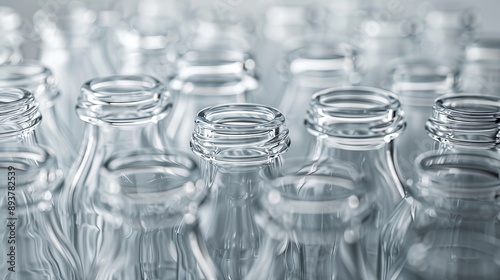 Crystal Clarity Stunning Abstract Bottles for Design and Backdrops