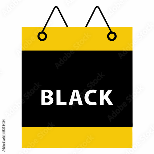 Eye-catching vector illustration for Black Friday showcasing limited time offers and holiday shopping frenzy ideal for promotional materials.