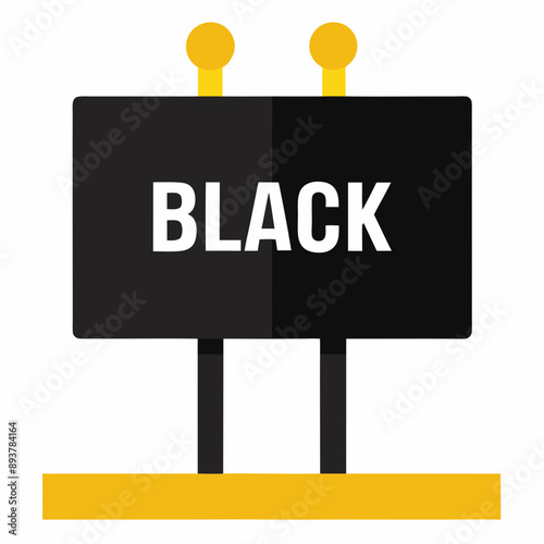Eye-catching vector illustration for Black Friday showcasing limited time offers and holiday shopping frenzy ideal for promotional materials.