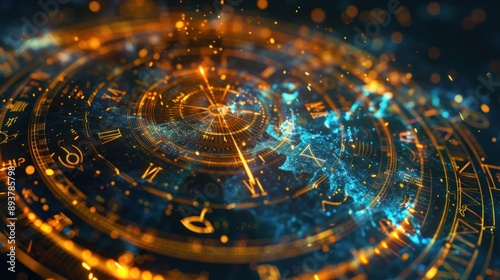 Wallpaper Mural Mystical Clock Torontodigital.ca