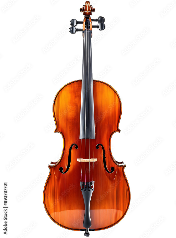 Fototapeta premium [Transparent Background PNG]Cello Isolated on White Background