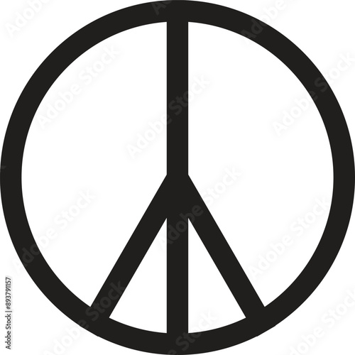 Peace Symbol Vector Icon, EPS10. Vector