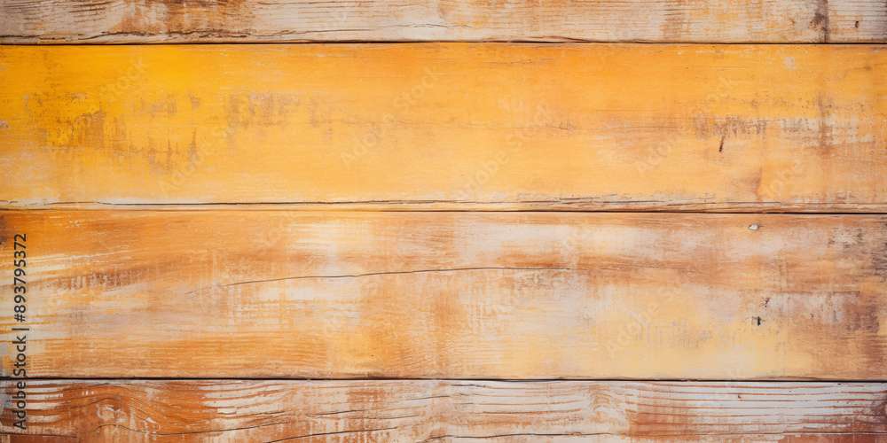 Wooden background with planks with old yellow paint Wooden background with planks with old yellow paint