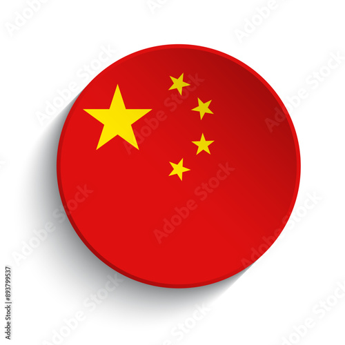 China flag button