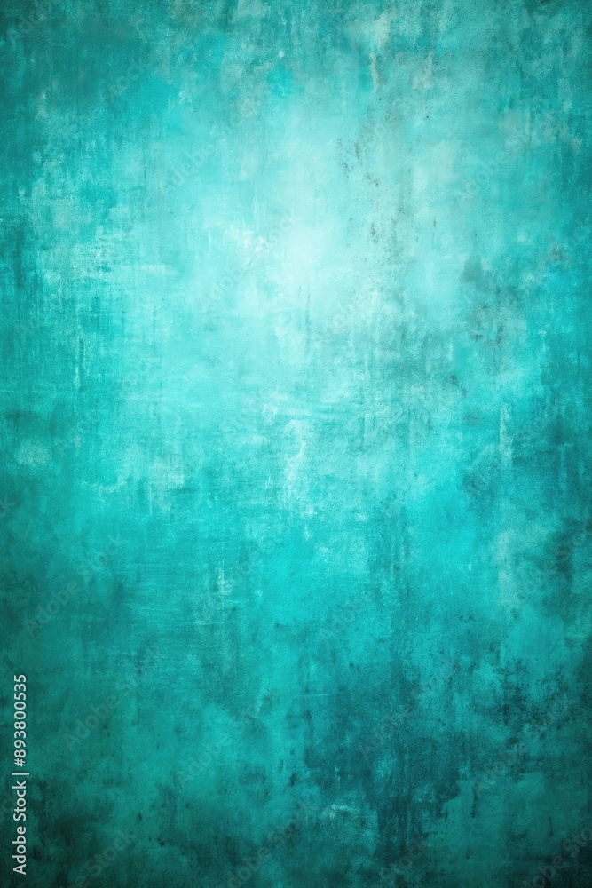 Obraz premium Textured turquoise background with a vintage feel.