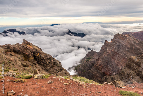 View from Roque de los Muchachos on the island of La Palma.