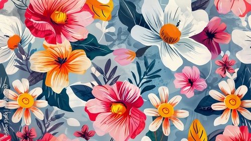 Floral Watercolor Abstract Pattern, Watercolor , Floral , Pattern , Abstract