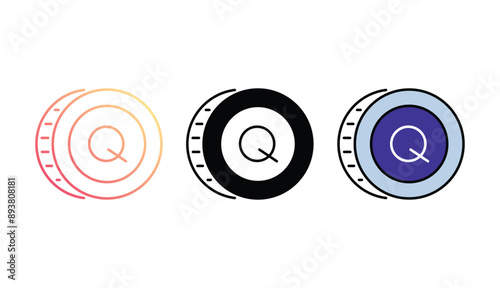 Quetzal icon design with white background stock illustration