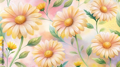background with yellow blossoms