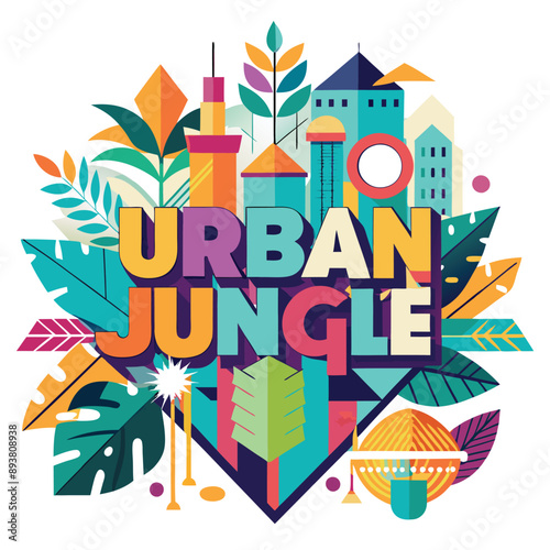 Urban Jungle - Vibrant Modern Nature Art