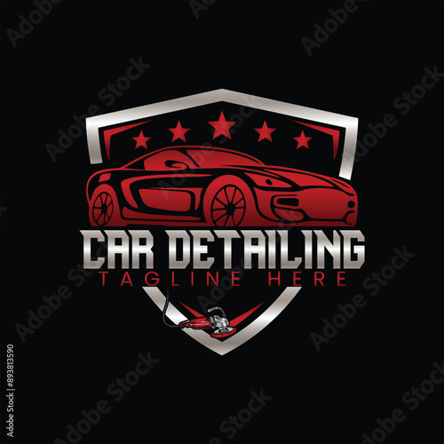 Car detailing logo, automotive logo