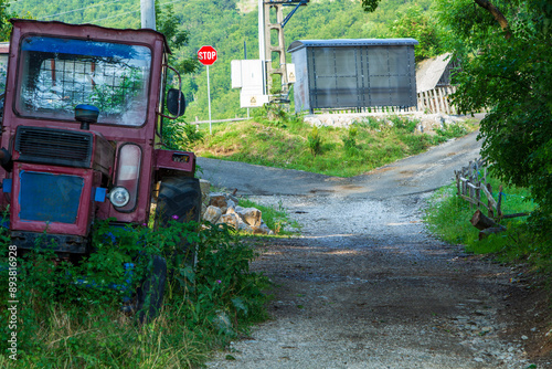 On the Transapuseni road in Romania photo