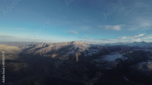 Wallpaper Mural Aerial photography of mountains, uncultivated nature, full-length panorama video from a drone Torontodigital.ca