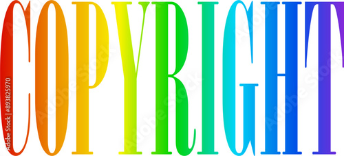 Copyright sign vector image or clipart for business or reserved rights