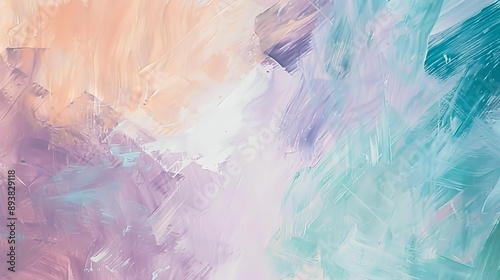 Wallpaper Mural A calming pastel background with a blend of pale green, soft pink, and light yellow Torontodigital.ca