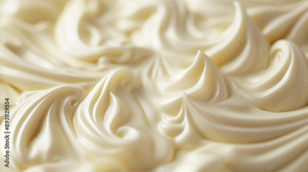 White chocolate swirl, showcasing its creamy texture and intricate design White chocolate swirl, showcasing its creamy texture and intricate design