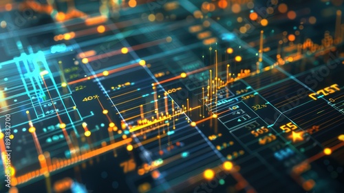 Wallpaper Mural high-resolution 3D graph showing the impact of monetary policy changes on a corporate treasurya??s strategy and operations Torontodigital.ca