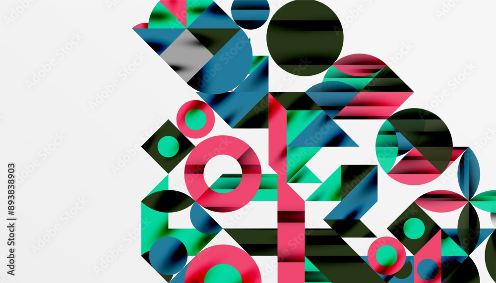 Neo memphis geometric pattern with circles, squares and lines. Pop art abstract background for covers, banners, flyers and posters and other templates Neo memphis geometric pattern with circles, squares and lines. Pop art abstract background for covers, banners, flyers and posters and other templates