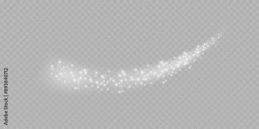 Sparkling swirl isolated on transparency grid. Stock royalty free vector illustration	