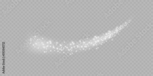 Sparkling swirl isolated on transparency grid. Stock royalty free vector illustration	
