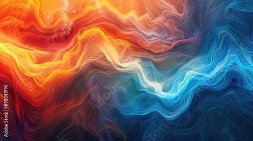 Wallpaper Mural Energy flow background Torontodigital.ca