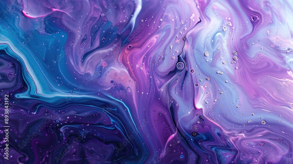 Purple and blue colors background. Ai generation