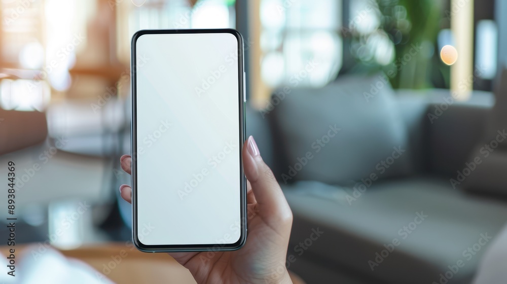 The smartphone with blank screen The smartphone with blank screen