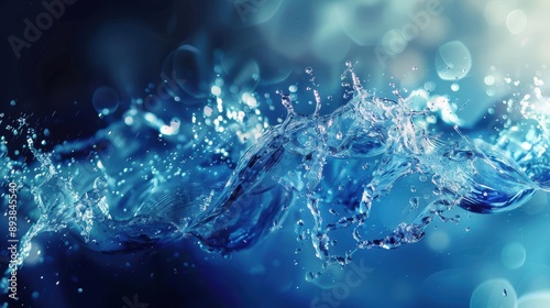 water text style effect generated-ai