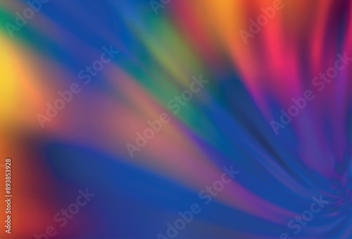 Dark Blue, Red vector colorful blur backdrop.
