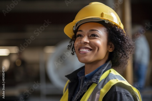 Professional young afro american woman contractor © faveteart