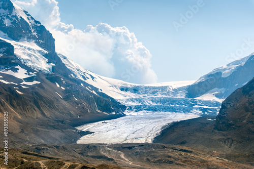 Athabasca Glacier in Jasper Canda, July 8, 2024.  photo
