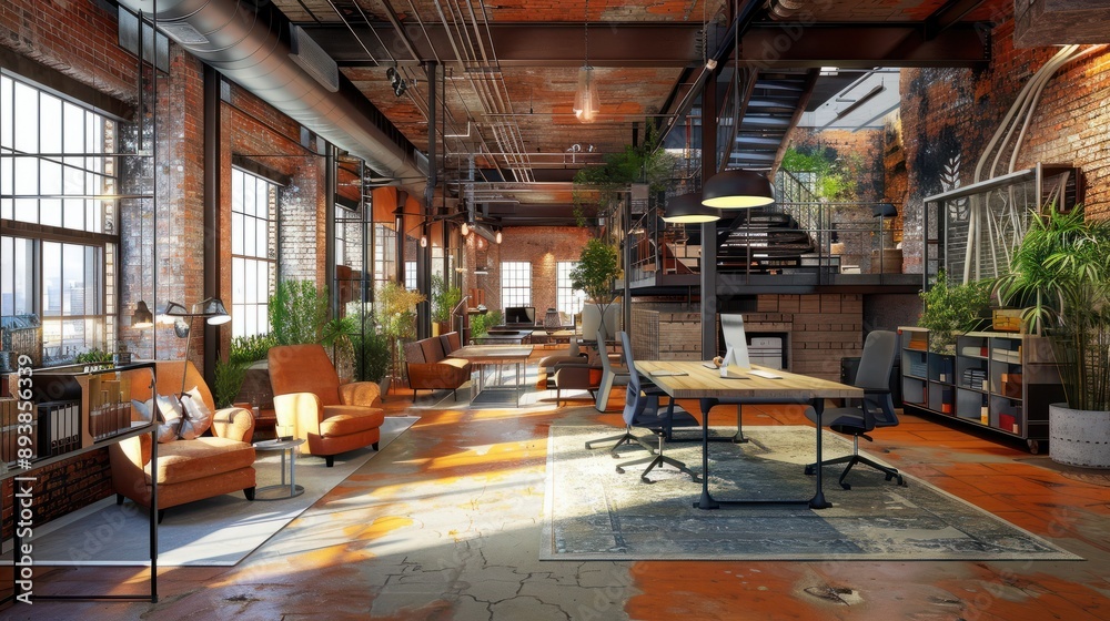 Transformation of abandoned warehouses into vibrant coworking spaces, fostering creativity amidst exposed brick walls and industrial aesthetics. Transformation of abandoned warehouses into vibrant coworking spaces, fostering creativity amidst exposed brick walls and industrial aesthetics.