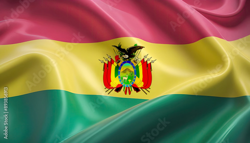 bolivian flag for national Day or Independence Day of bolivia photo