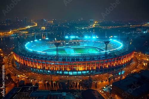 Paris Olympic Stadium. Generative AI