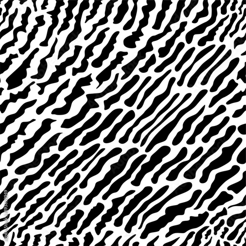 Abstract wild animal skin seamless pattern. Hand drawn vector black spots, blots and splotches. Dalmatian animal seamless pattern. Grunge irregular abstract texture with random hand drawn spots.