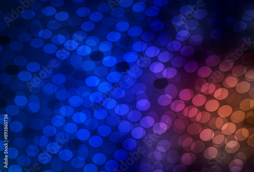 Dark Blue, Red vector texture with disks.