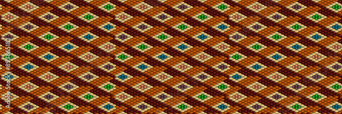   Pattern, ornament,  tracery, mosaic ethnic, folk, national, geometric  for fabric, interior, ceramic, furniture in the Latin American style.