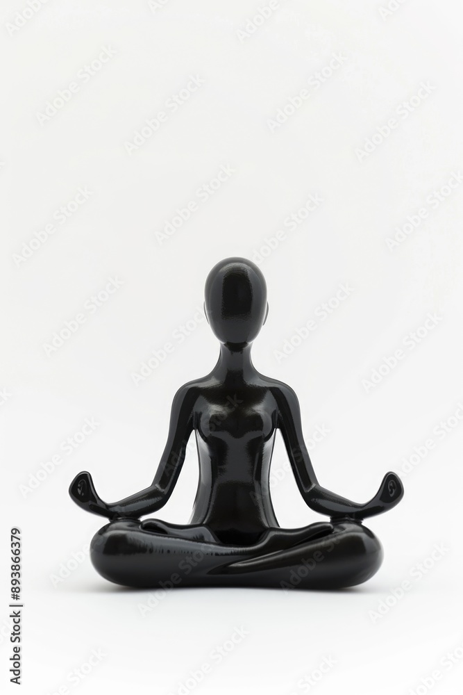 Black Yoga Statue Black Yoga Statue